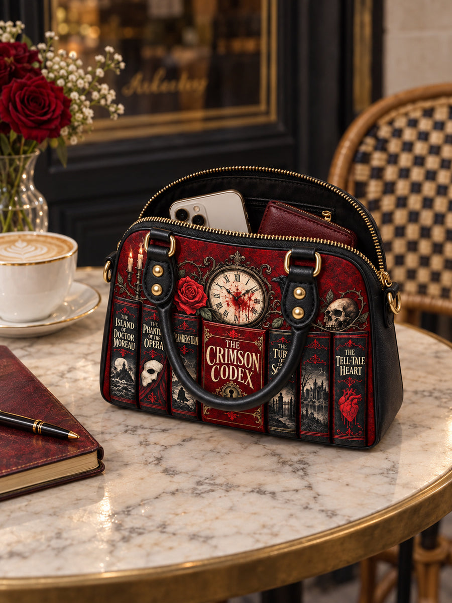 "The Crimson Codex" Mini Satchel