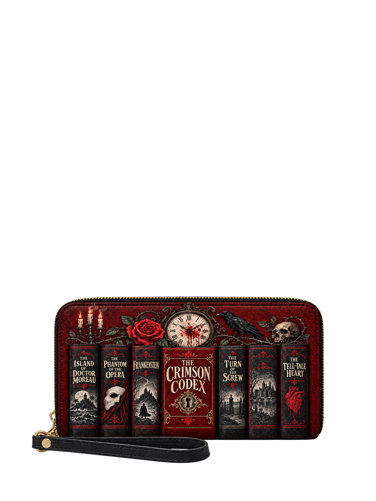 "The Crimson Codex" Wallet