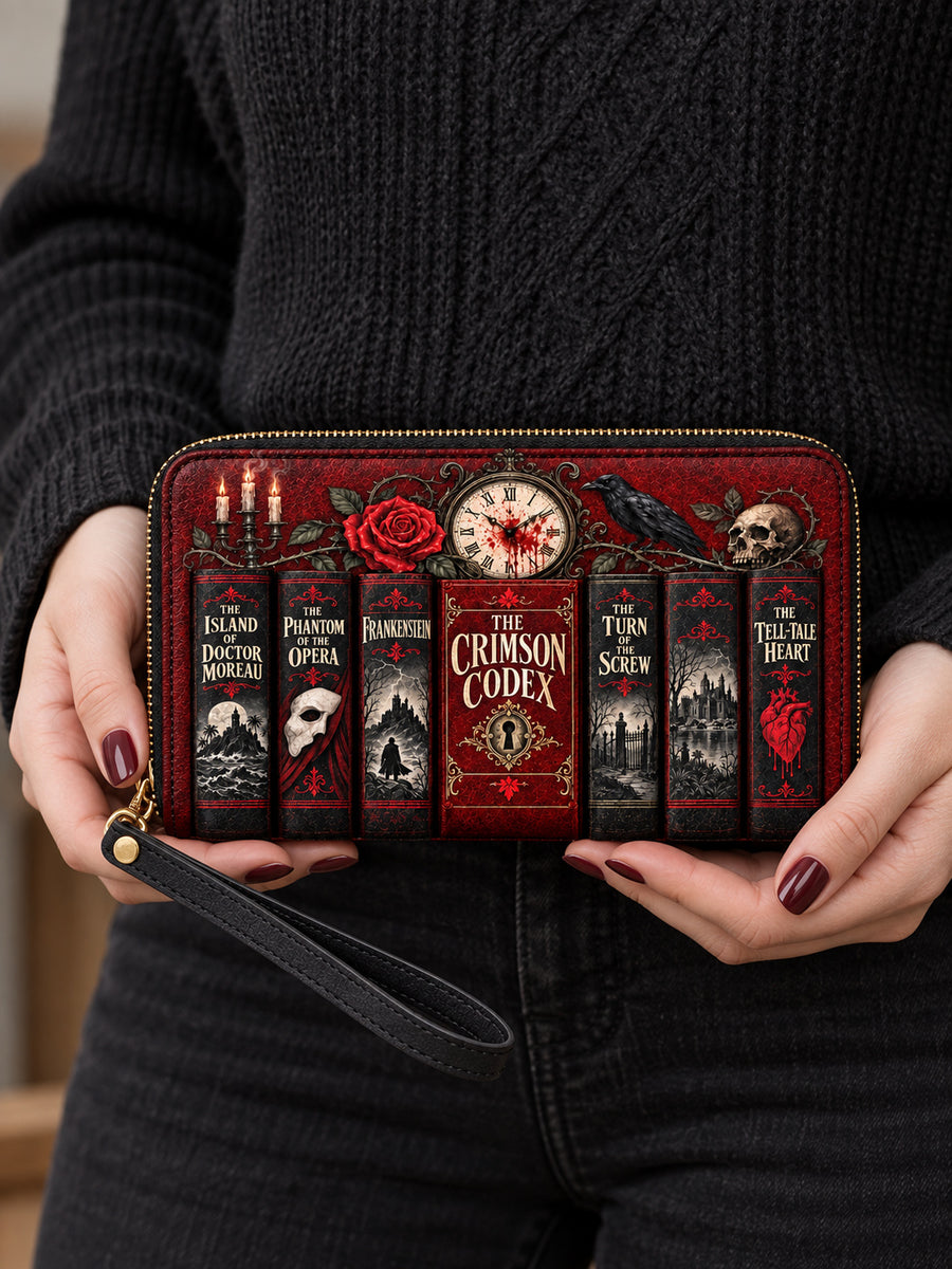 "The Crimson Codex" Wallet