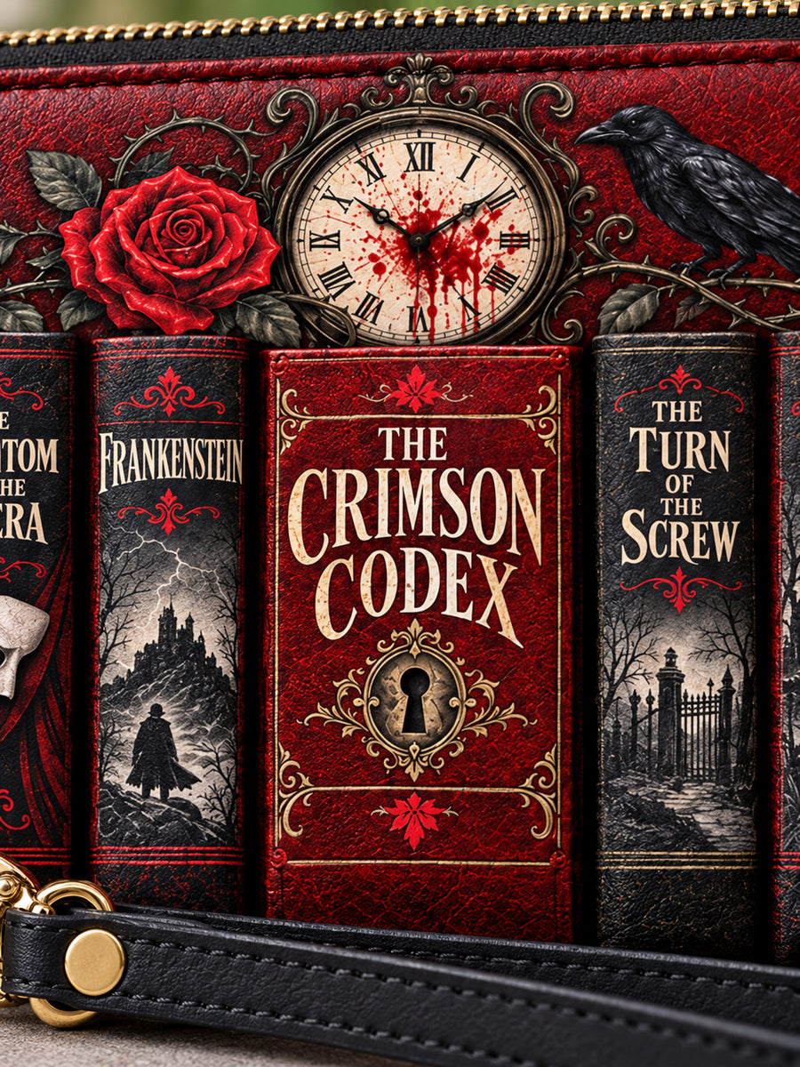 "The Crimson Codex" Wallet