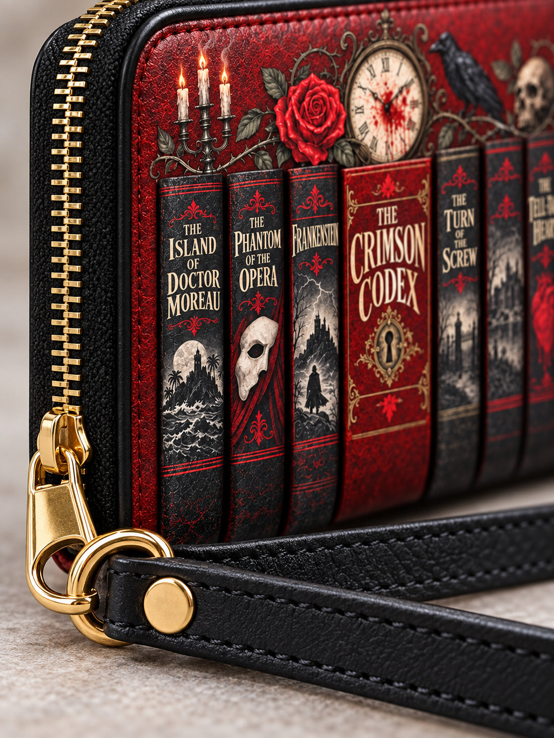 "The Crimson Codex" Wallet