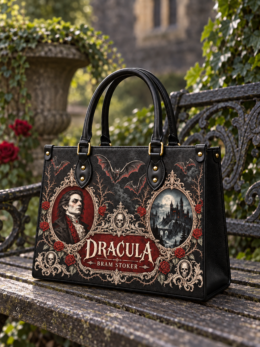 "The Dracula" - Black Interior - Leather Handbag