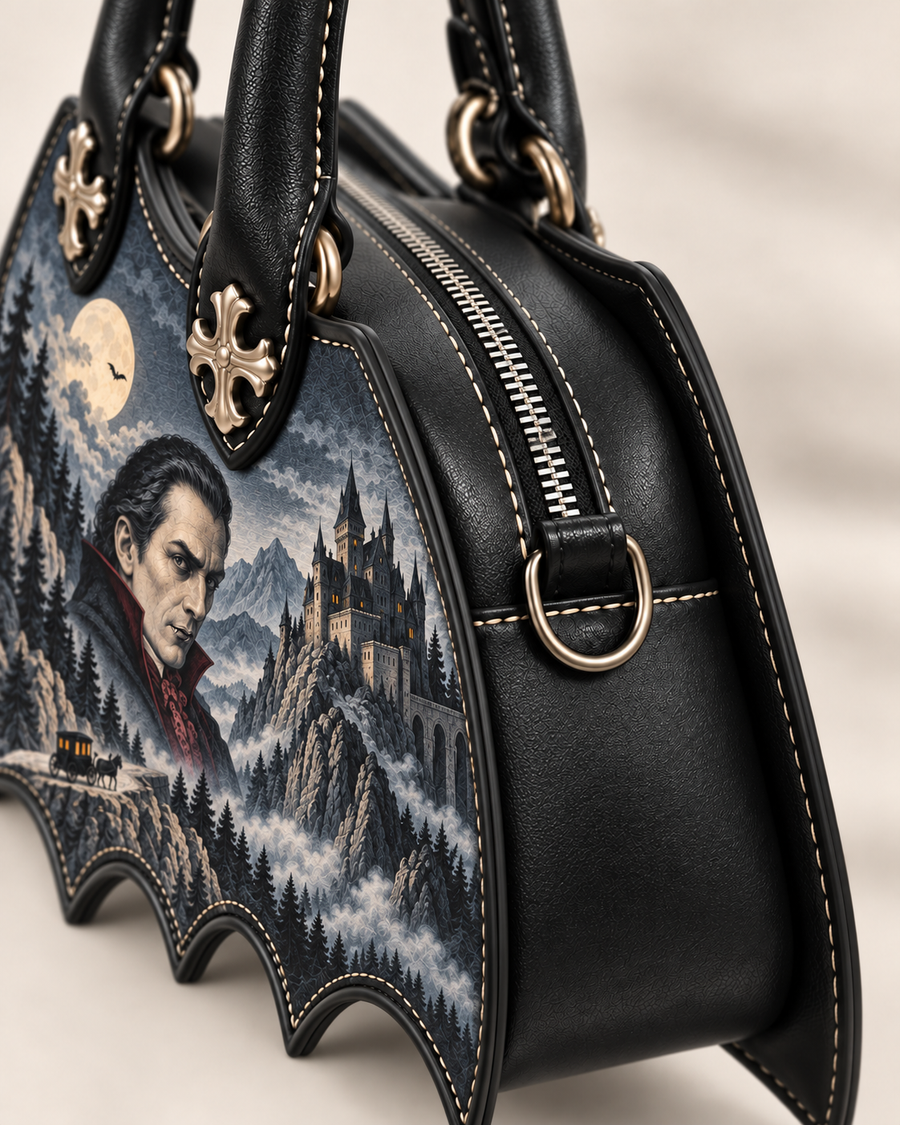 "The Dracula" Castle Mist Art Edition Bat Wing Handbag