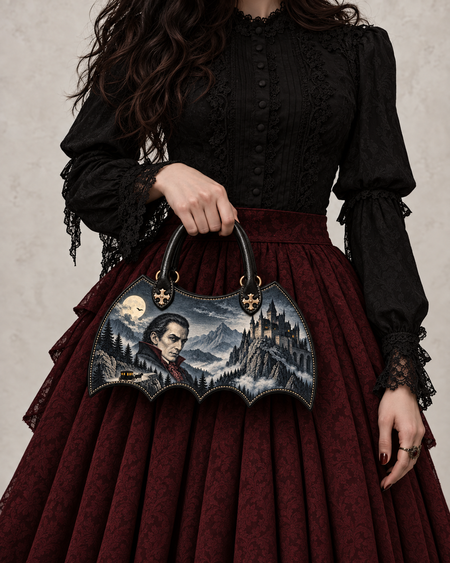 "The Dracula" Castle Mist Art Edition Bat Wing Handbag