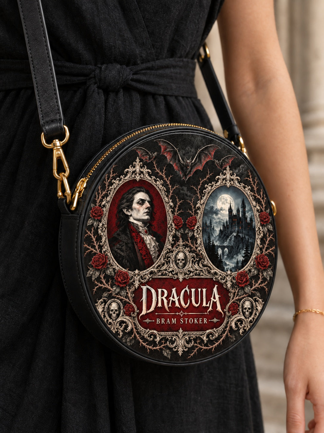 "The Dracula" Circle Crossbody Bag