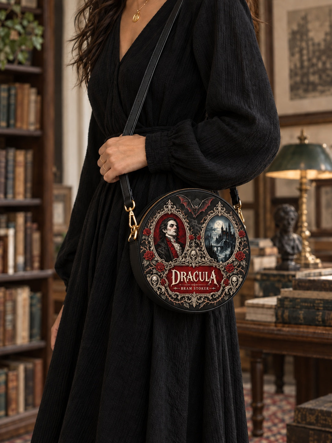 "The Dracula" Circle Crossbody Bag