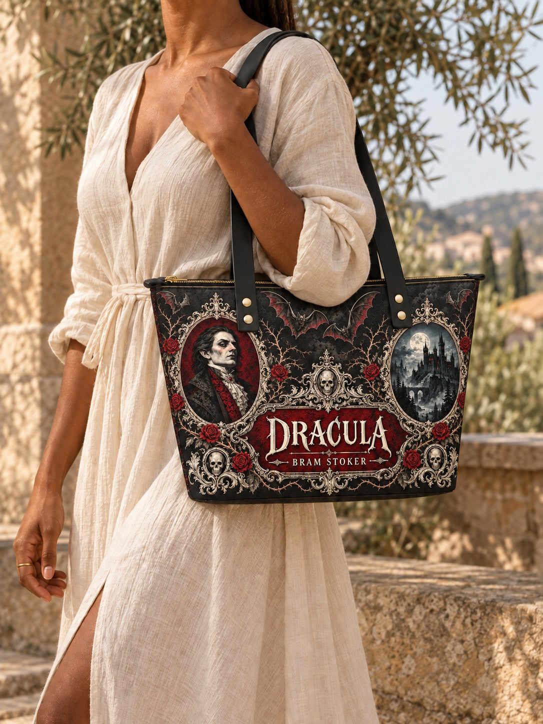 "The Dracula" Leather Tote Bag