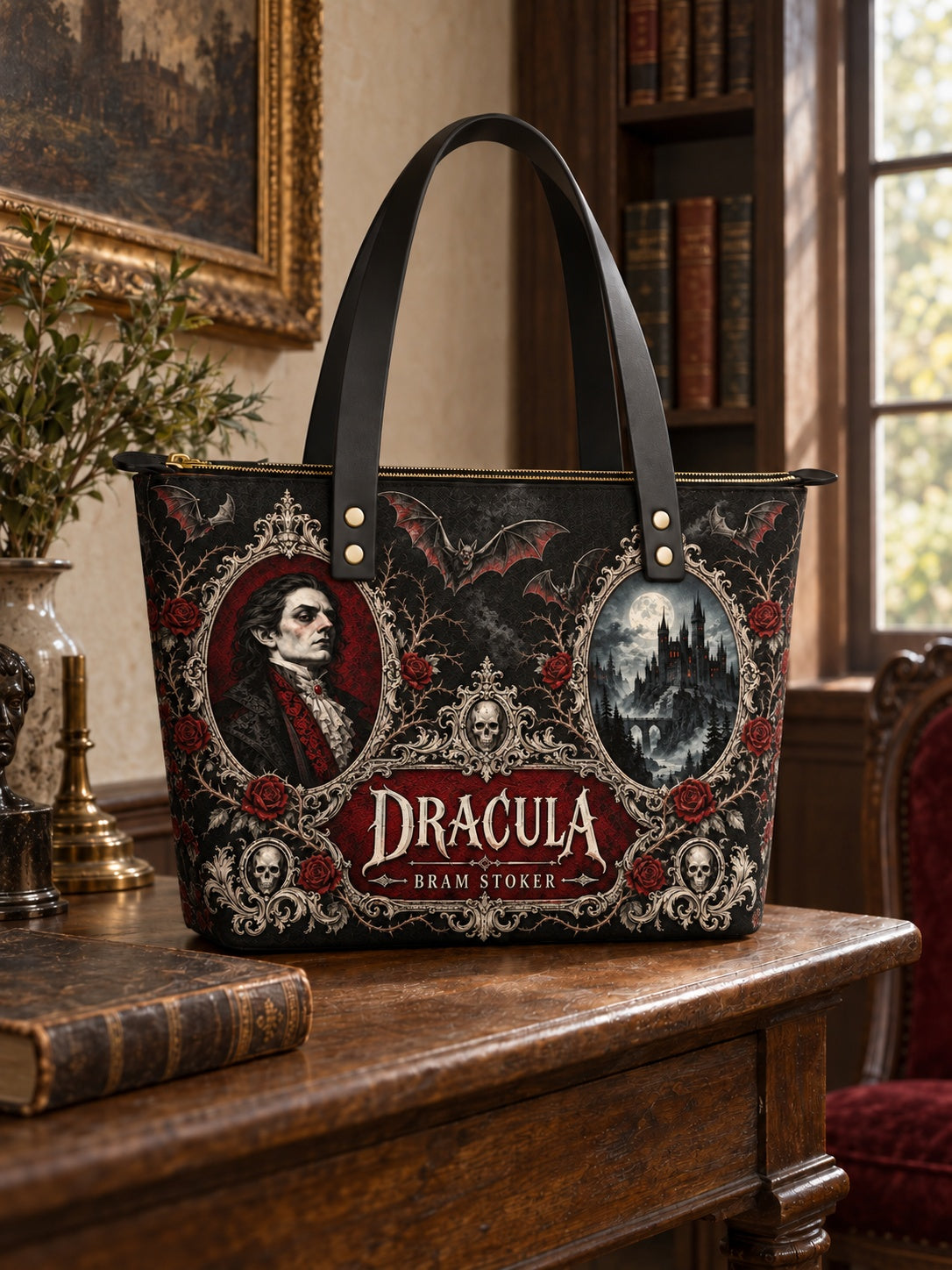 "The Dracula" Leather Tote Bag