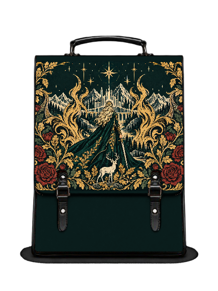 "The Fire Queen" White Stag Leather Backpack
