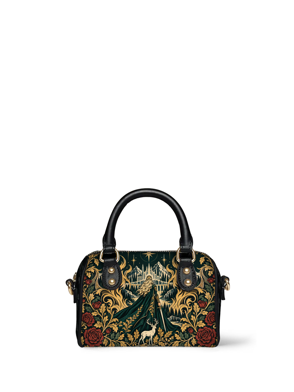 "The Fire Queen" White Stag Mini Satchel