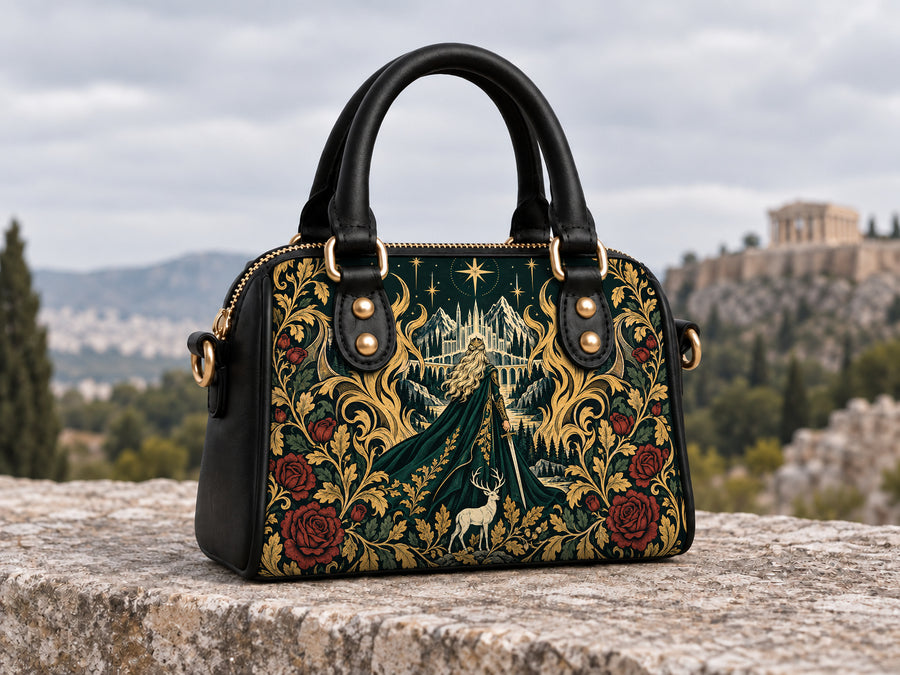 "The Fire Queen" White Stag Mini Satchel