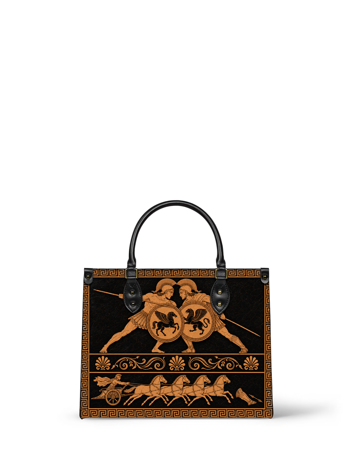"The Iliad" Art Edition Leather Handbag