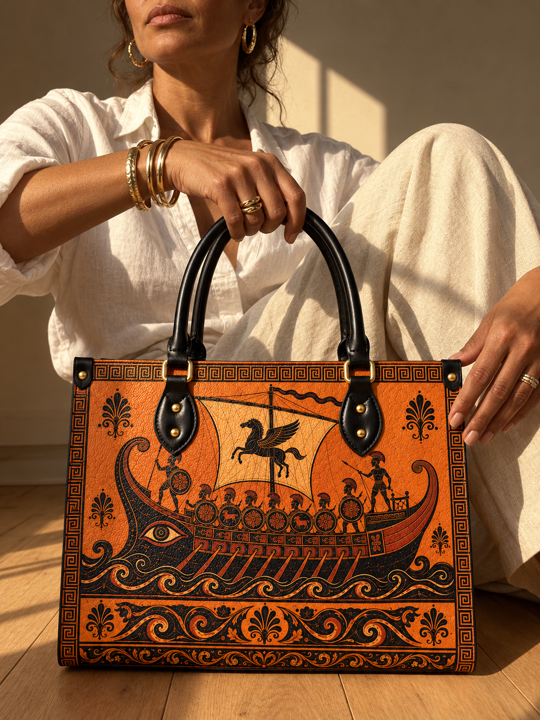 "The Odyssey" Art Edition Leather Handbag