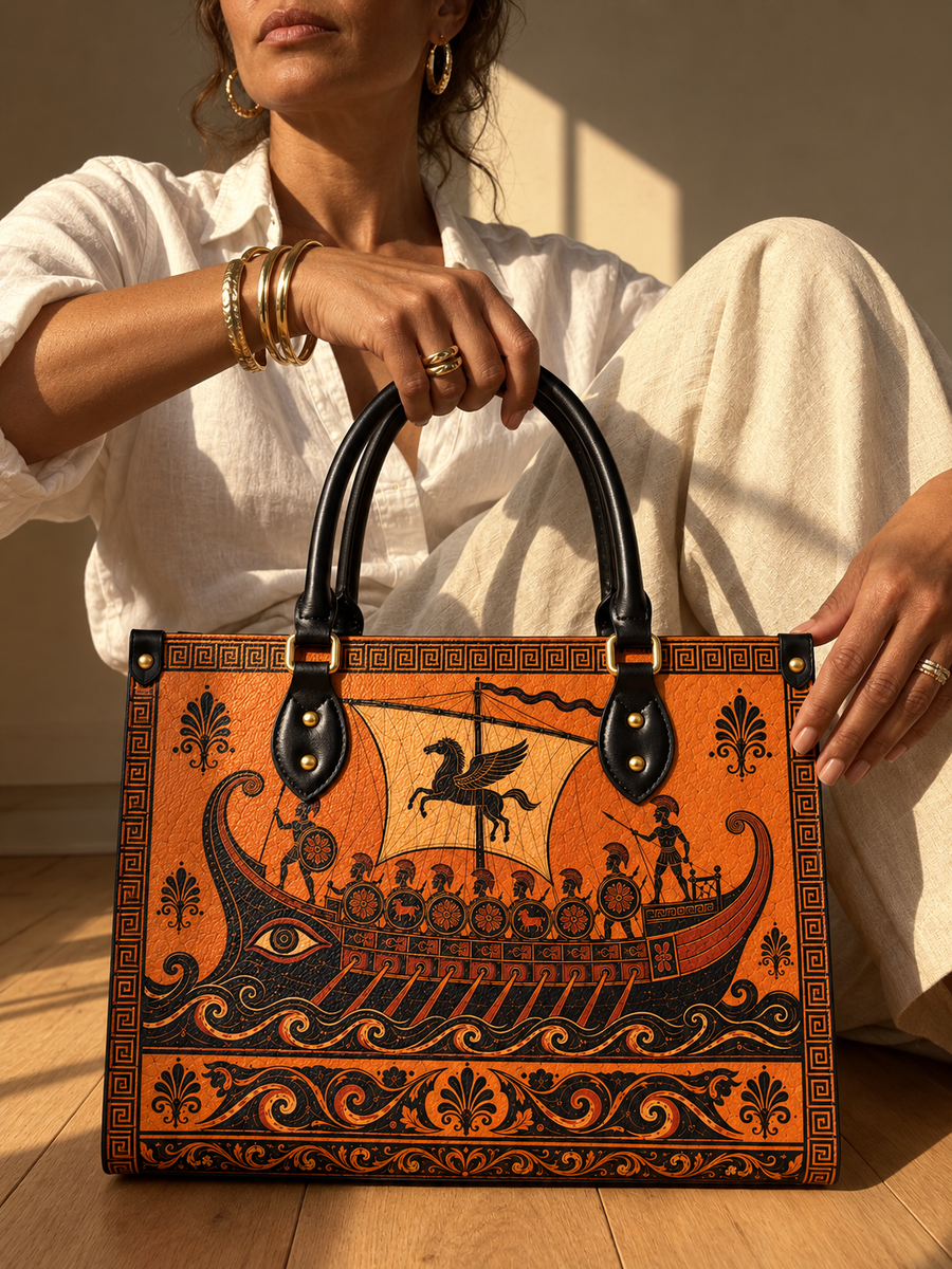 "The Odyssey" Art Edition Leather Handbag