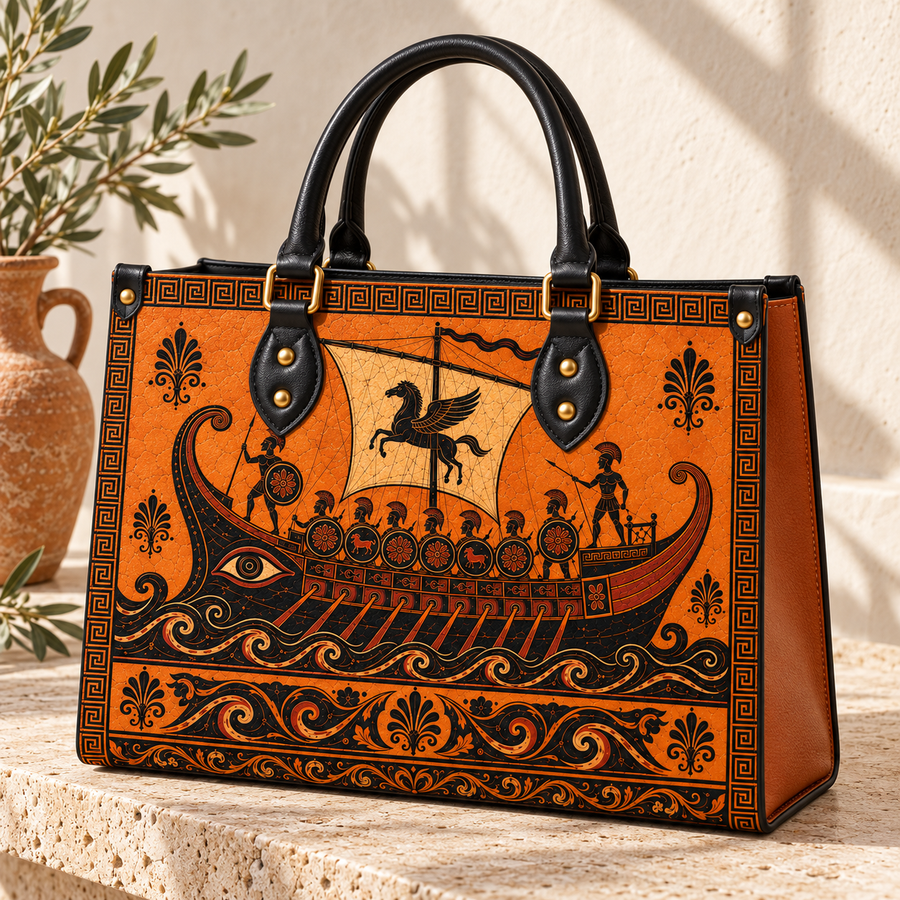"The Odyssey" Art Edition Leather Handbag