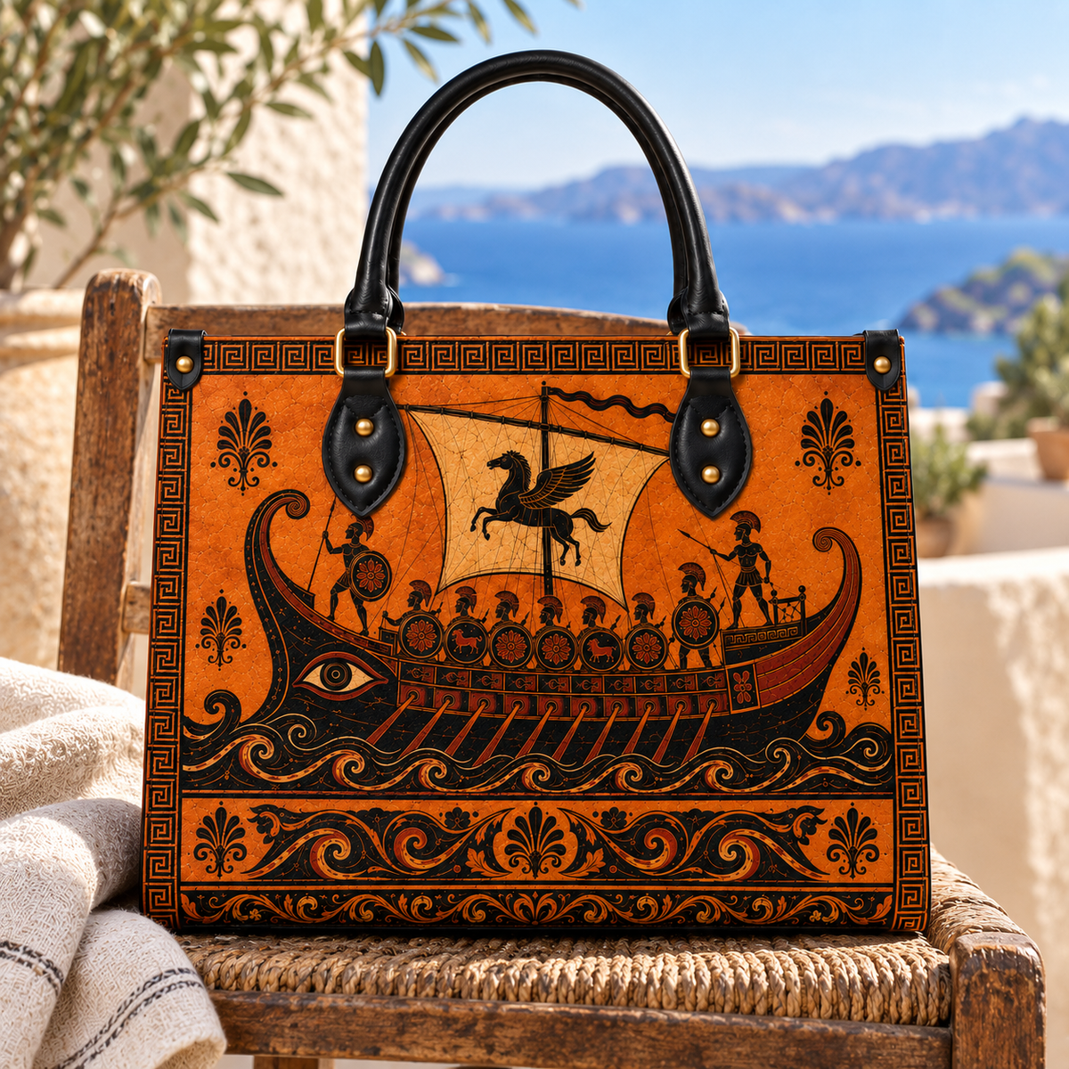 "The Odyssey" Art Edition Leather Handbag