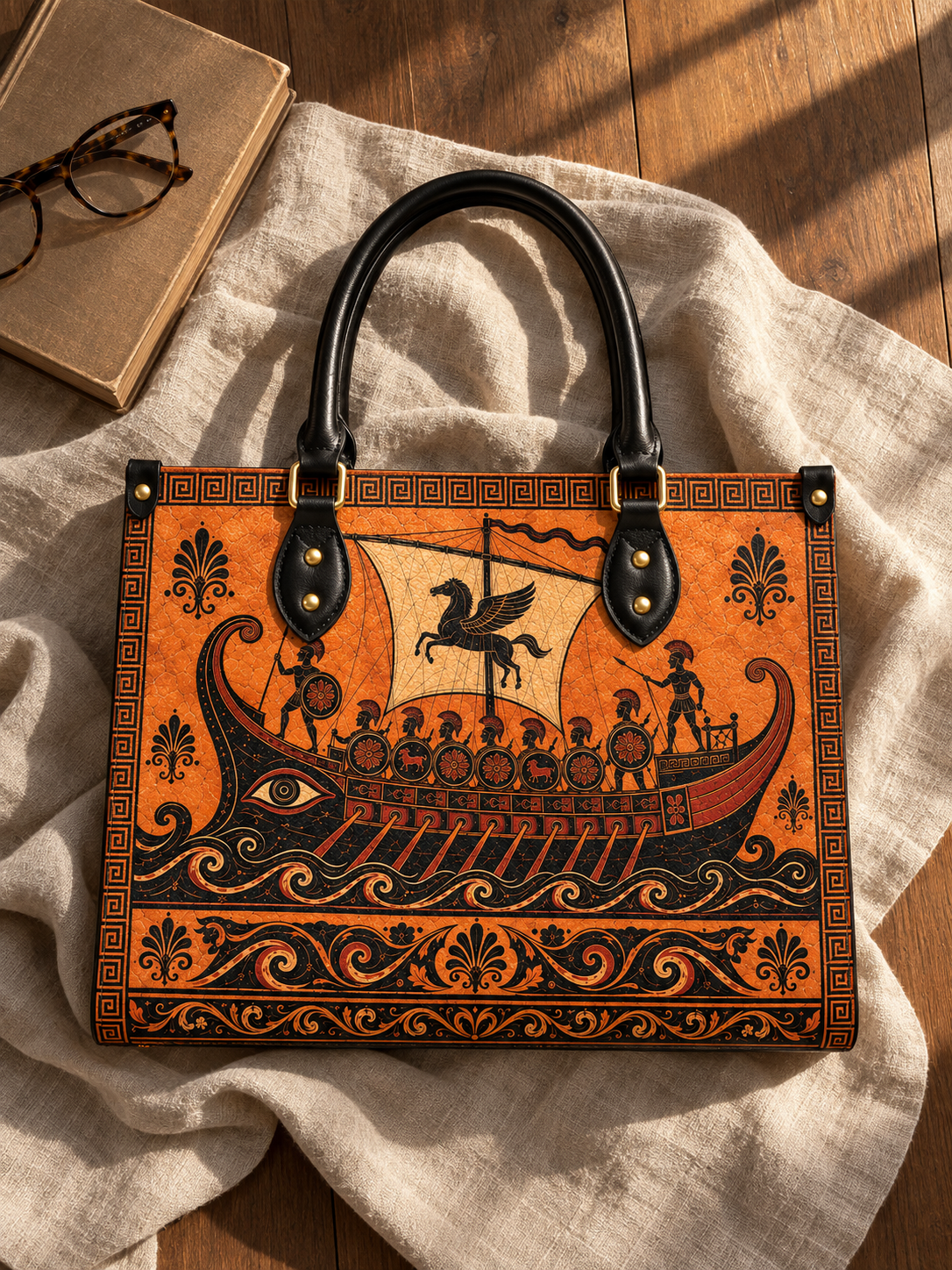 "The Odyssey" Art Edition Leather Handbag