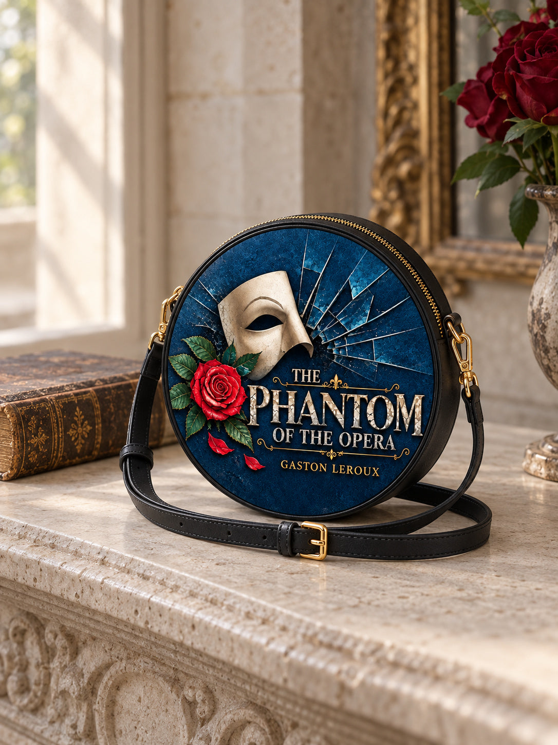 "The Phantom Of The Opera" Circle Crossbody Bag