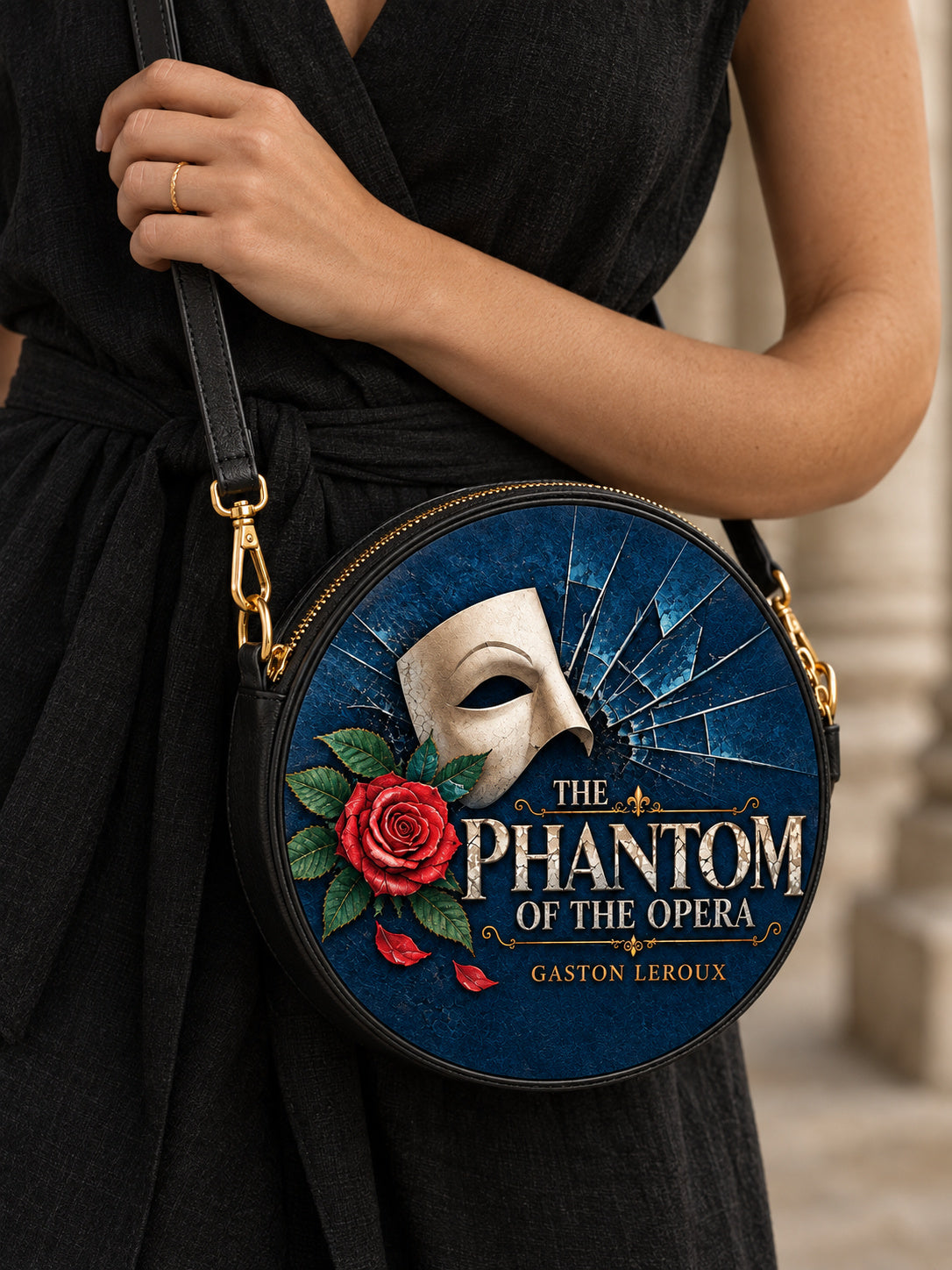 "The Phantom Of The Opera" Circle Crossbody Bag