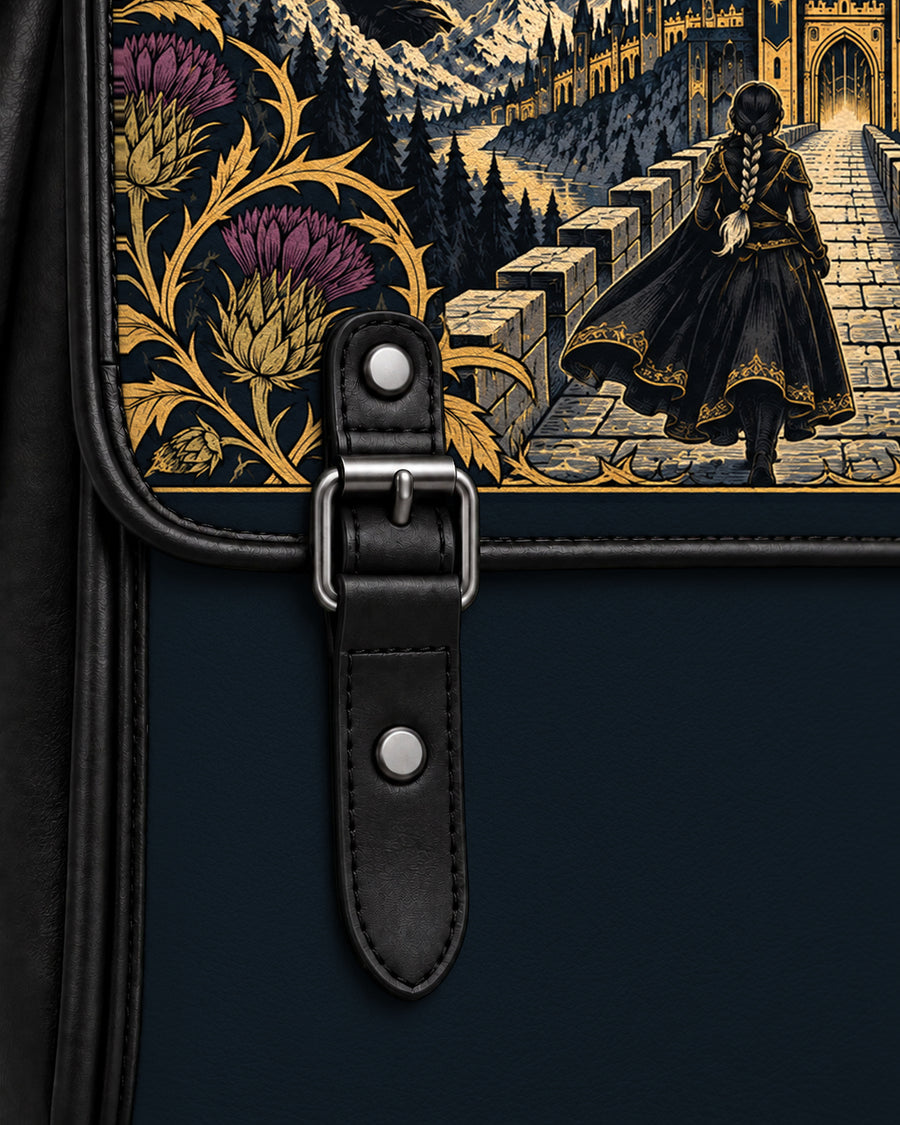 "The Parapet" Starlit Dragons Leather Backpack