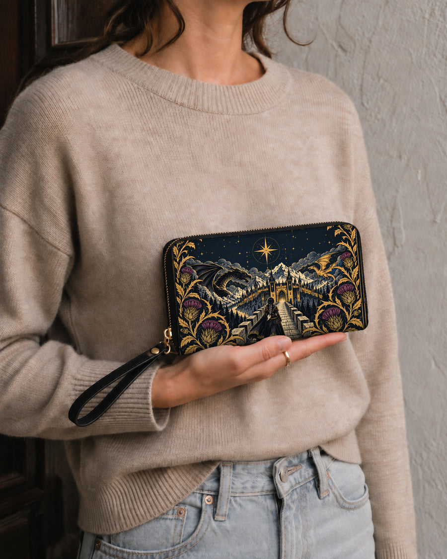 "The Parapet" Starlit Dragons Long Wallet
