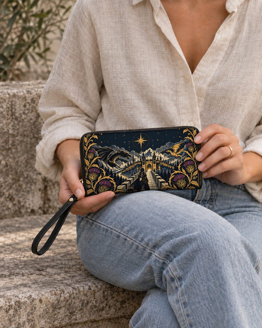 "The Parapet" Starlit Dragons Long Wallet
