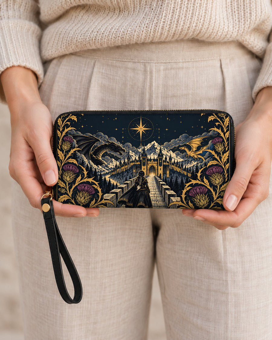 "The Parapet" Starlit Dragons Long Wallet