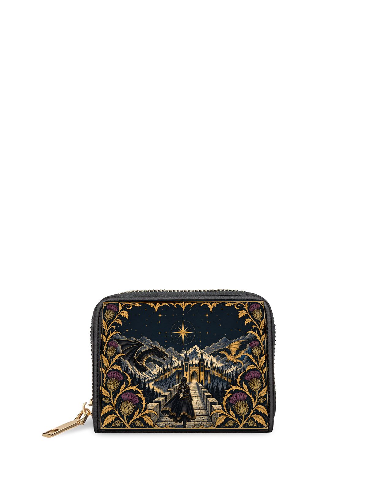 "The Parapet" Starlit Dragons Mini Wallet