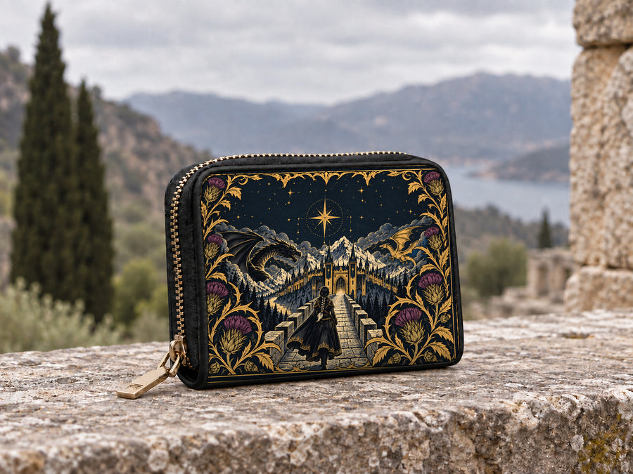 "The Parapet" Starlit Dragons Mini Wallet