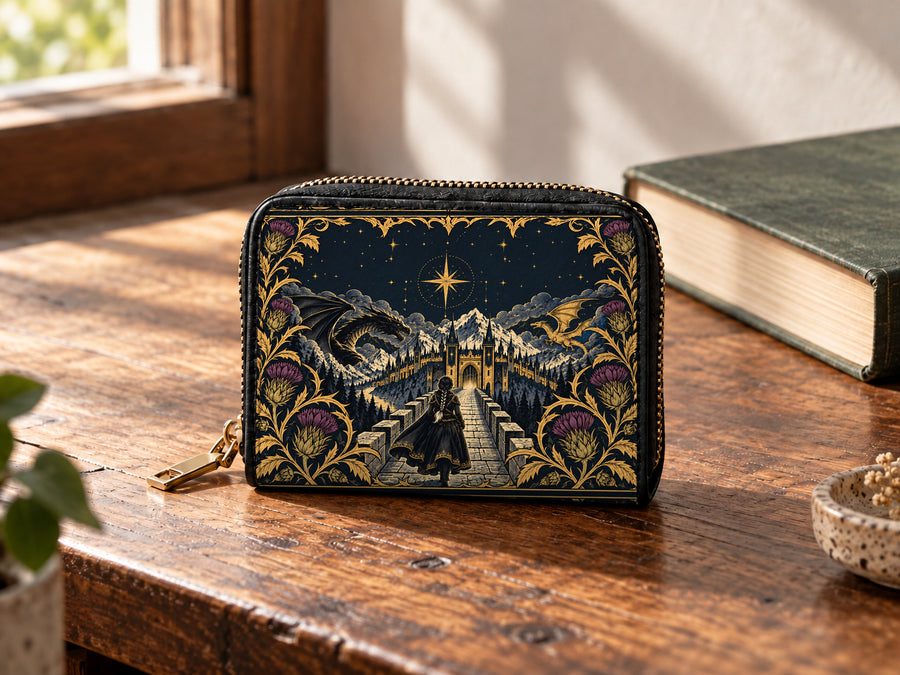 "The Parapet" Starlit Dragons Mini Wallet