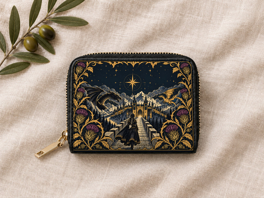 "The Parapet" Starlit Dragons Mini Wallet