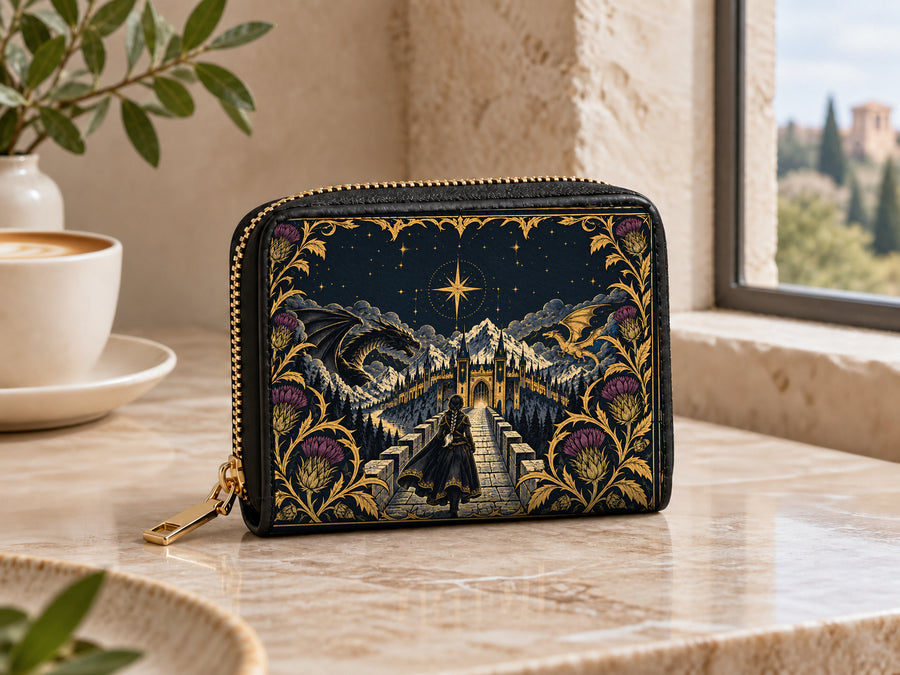 "The Parapet" Starlit Dragons Mini Wallet