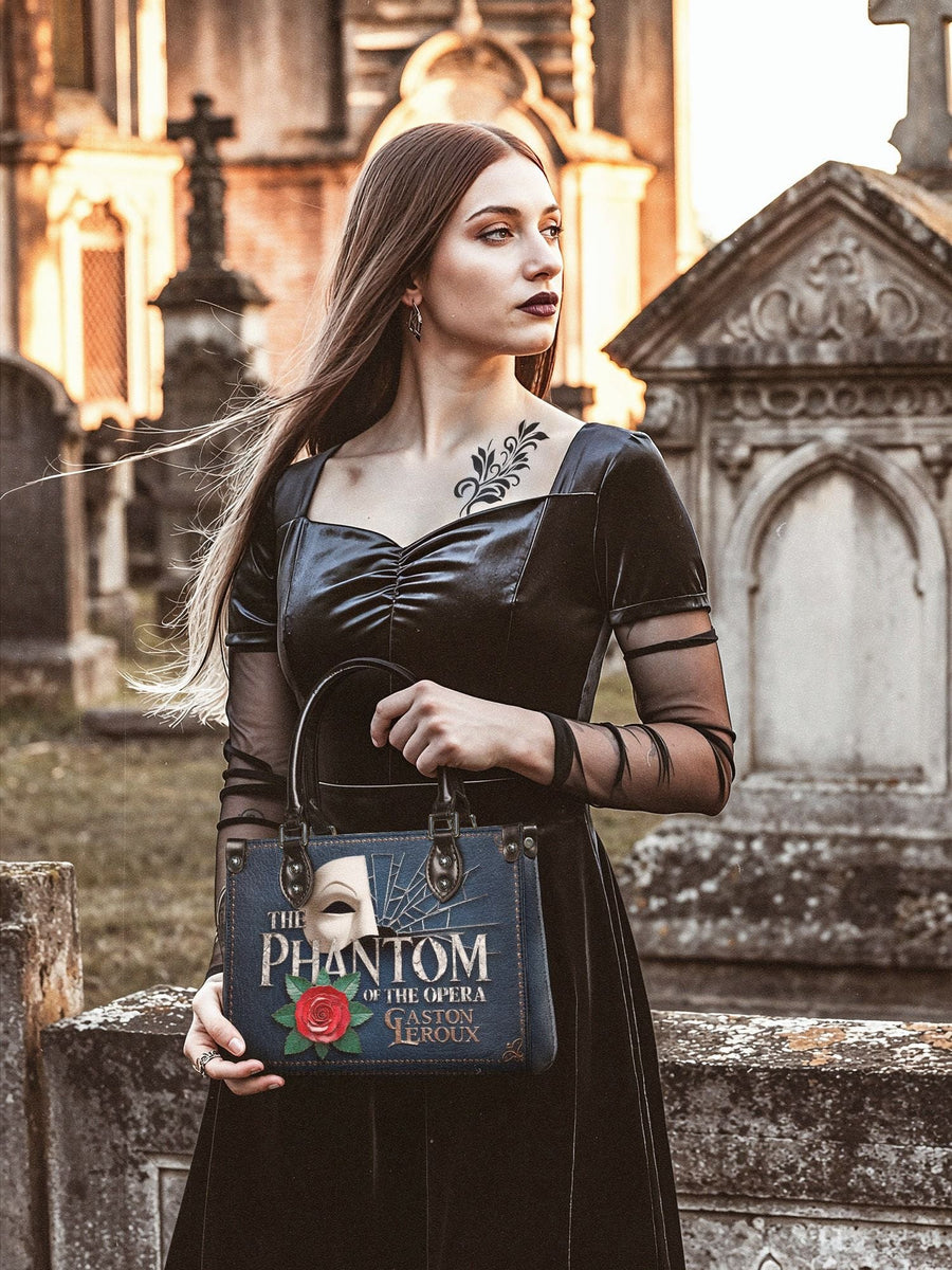 "The Phantom Of The Opera" - Black Interior - Small Leather Handbag