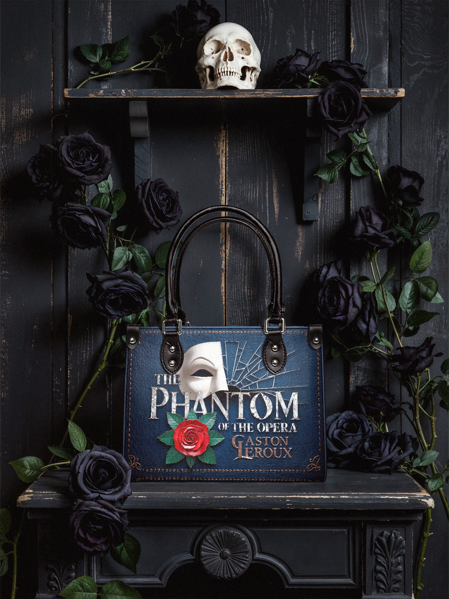 "The Phantom Of The Opera" - Black Interior - Small Leather Handbag