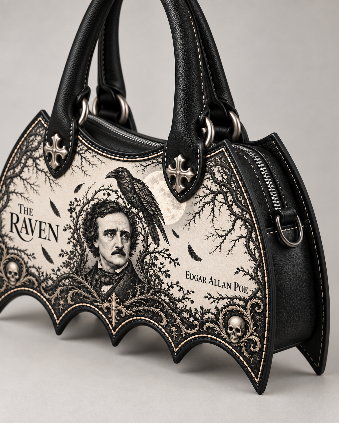 "The Raven" Bat Wing Handbag