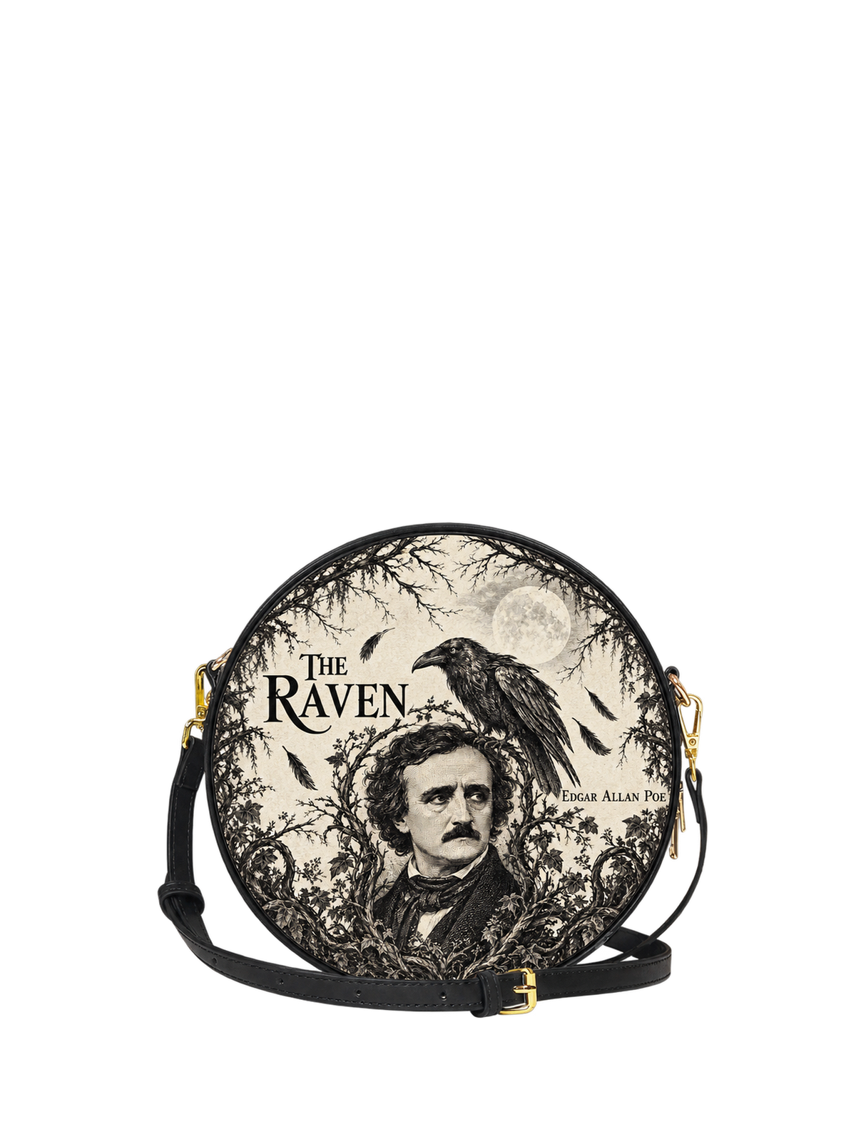 "The Raven" Circle Crossbody Bag