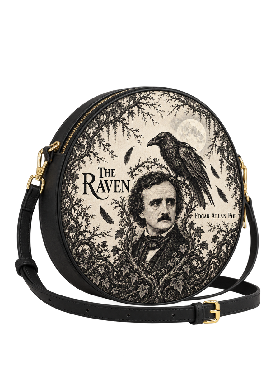 "The Raven" Circle Crossbody Bag