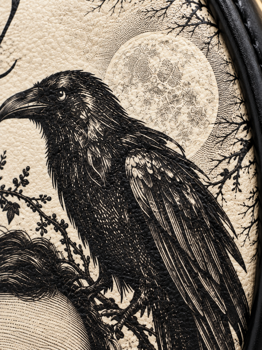 "The Raven" Circle Crossbody Bag