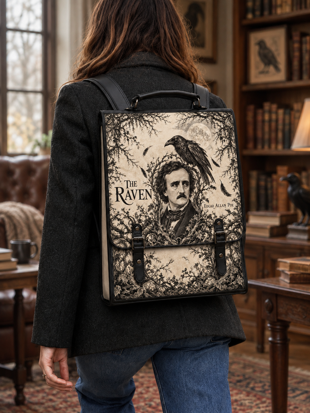 "The Raven" Leather Backpack