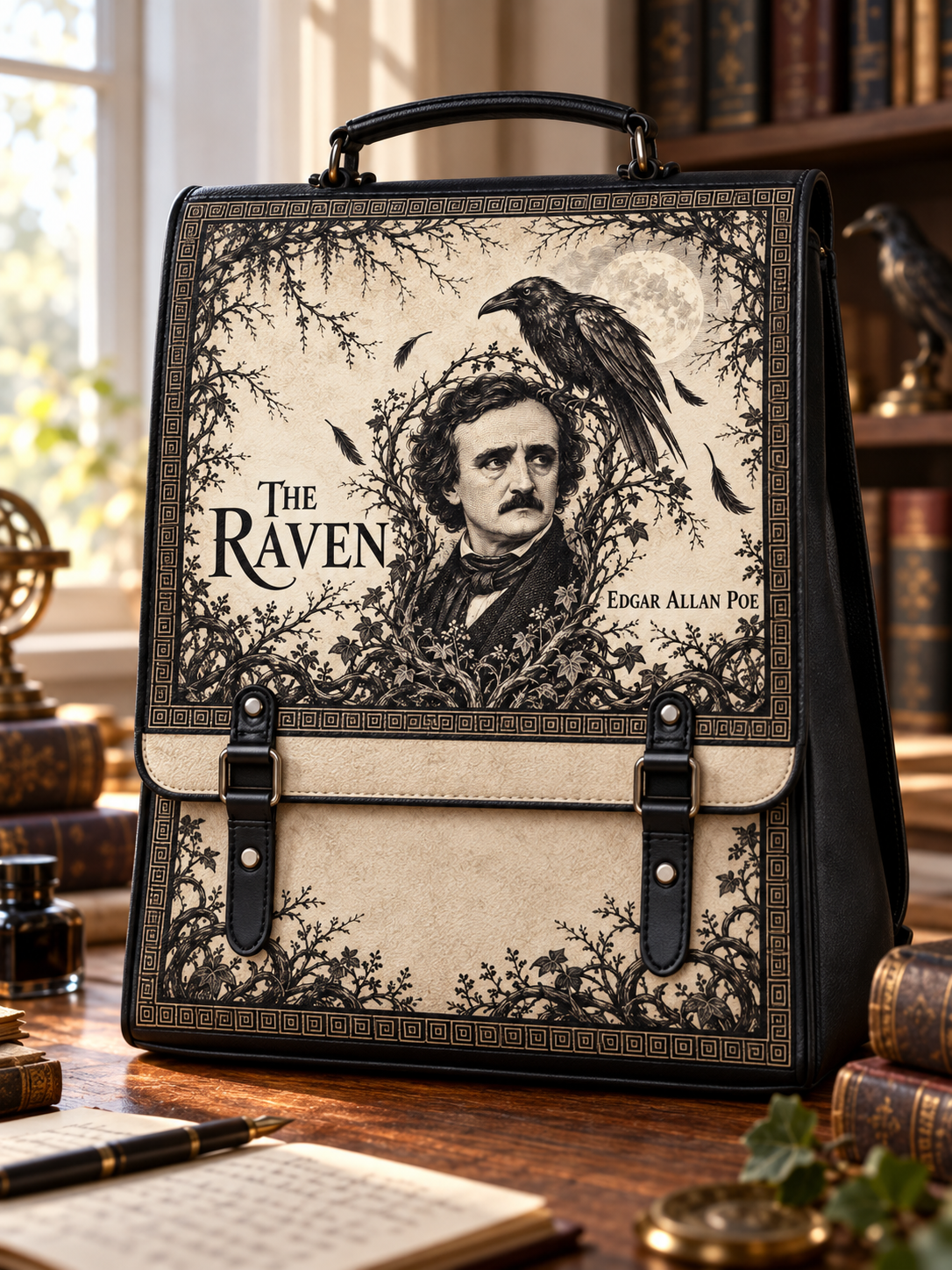 "The Raven" Leather Backpack