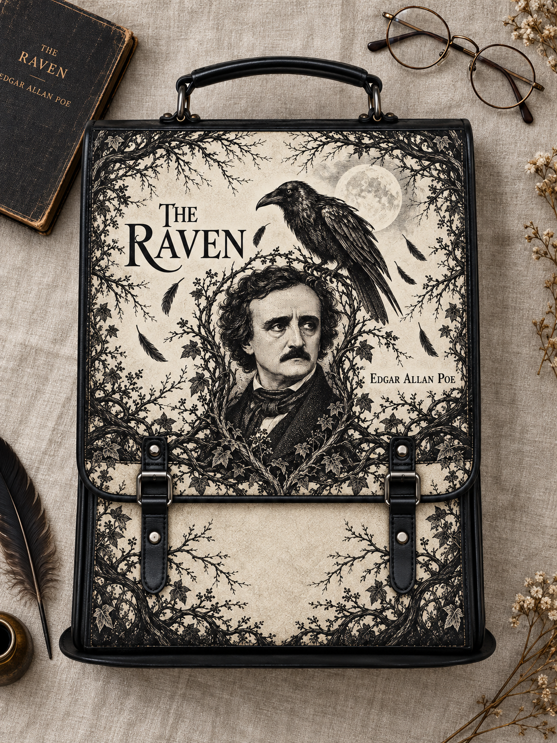 "The Raven" Leather Backpack