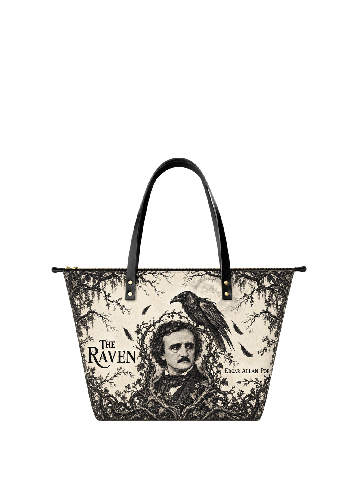 "The Raven" Leather Tote Bag