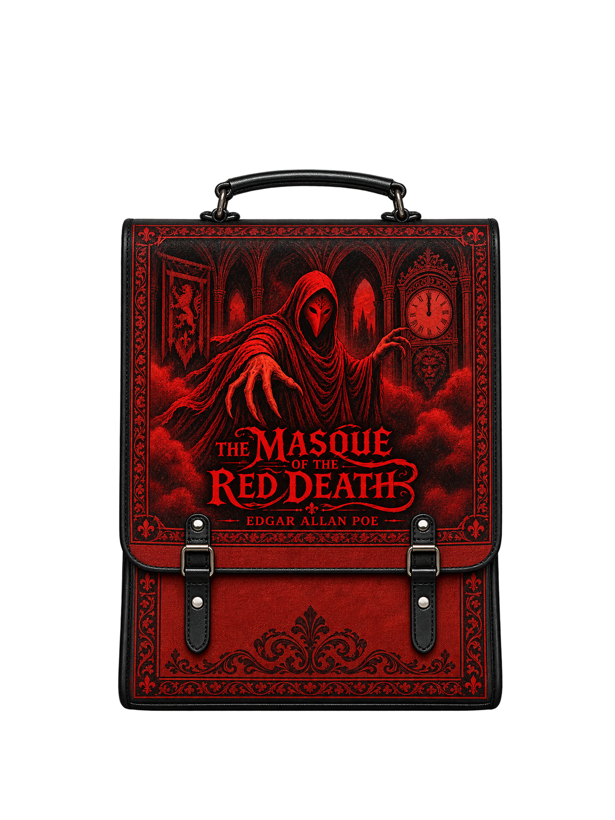 "The Masque Of The Red Death" Leather Backpack