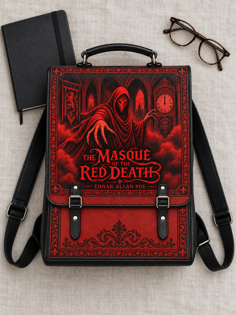 "The Masque Of The Red Death" Leather Backpack