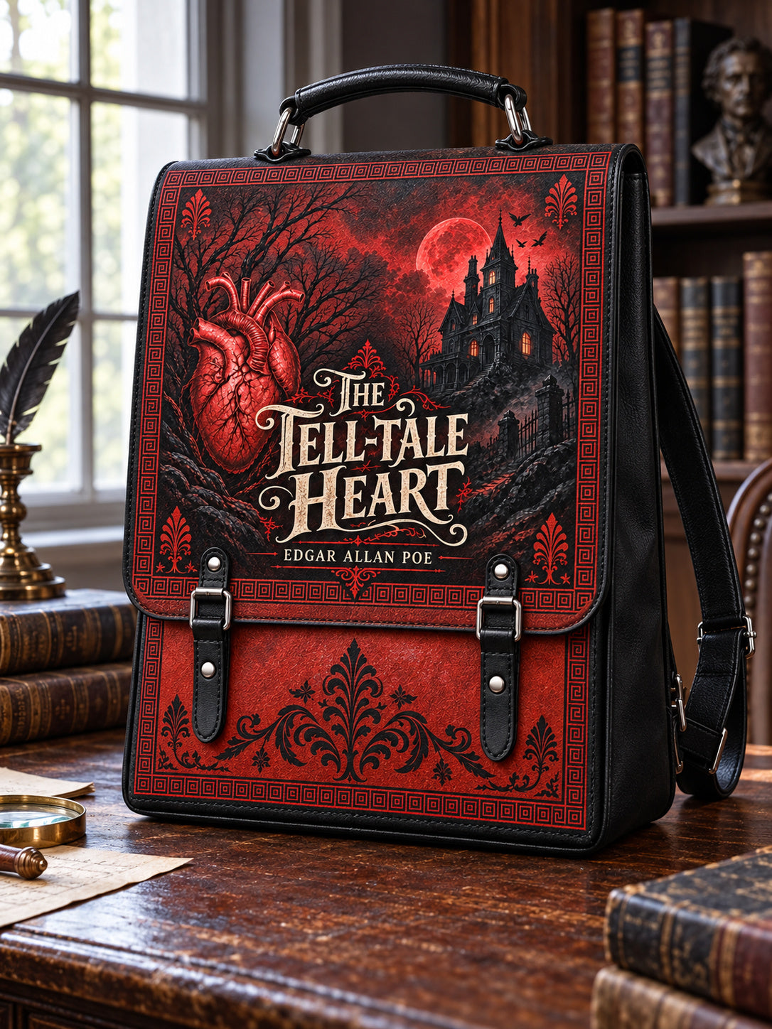 "The Tell-Tale Heart" Leather Backpack