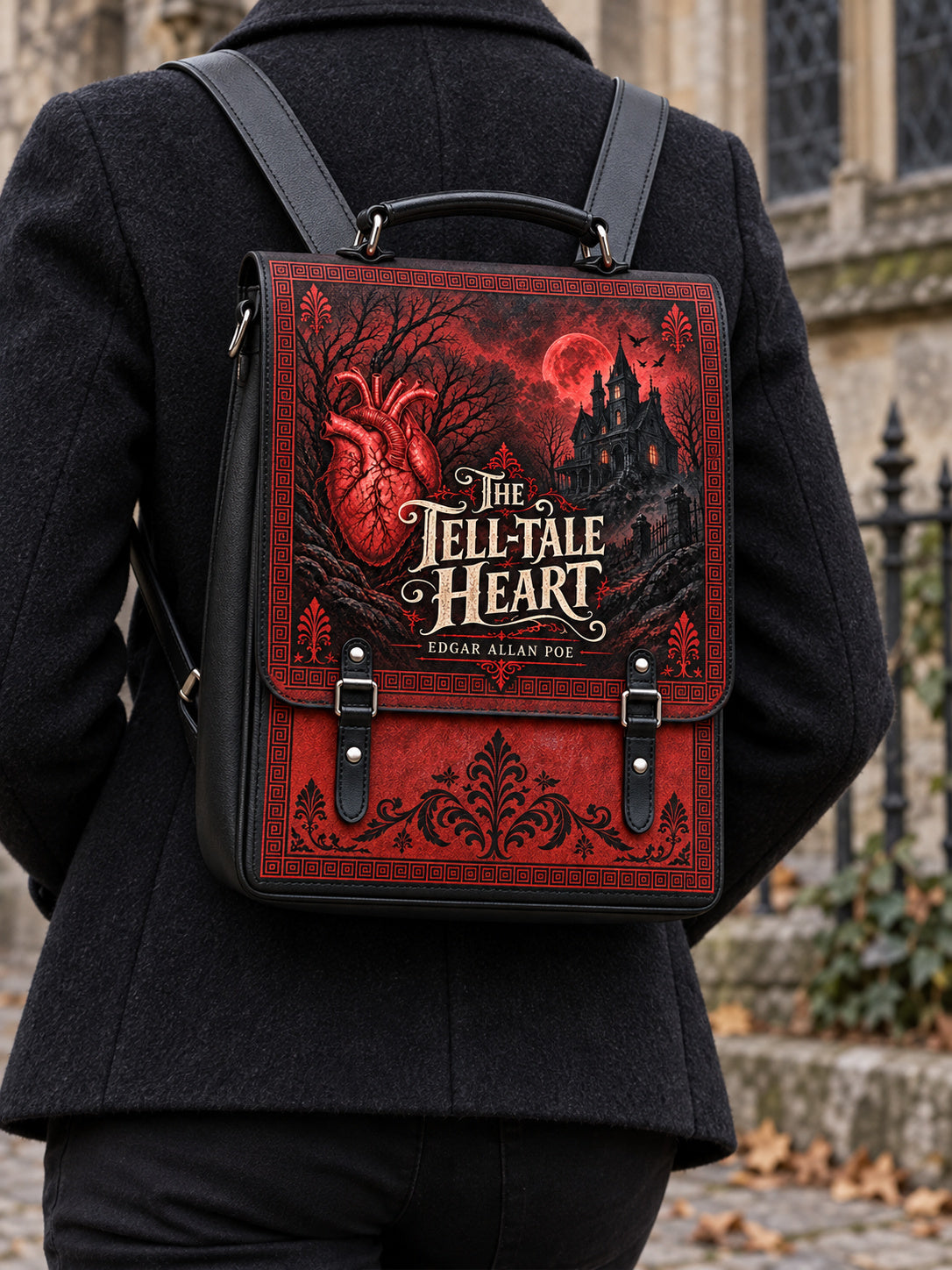 "The Tell-Tale Heart" Leather Backpack