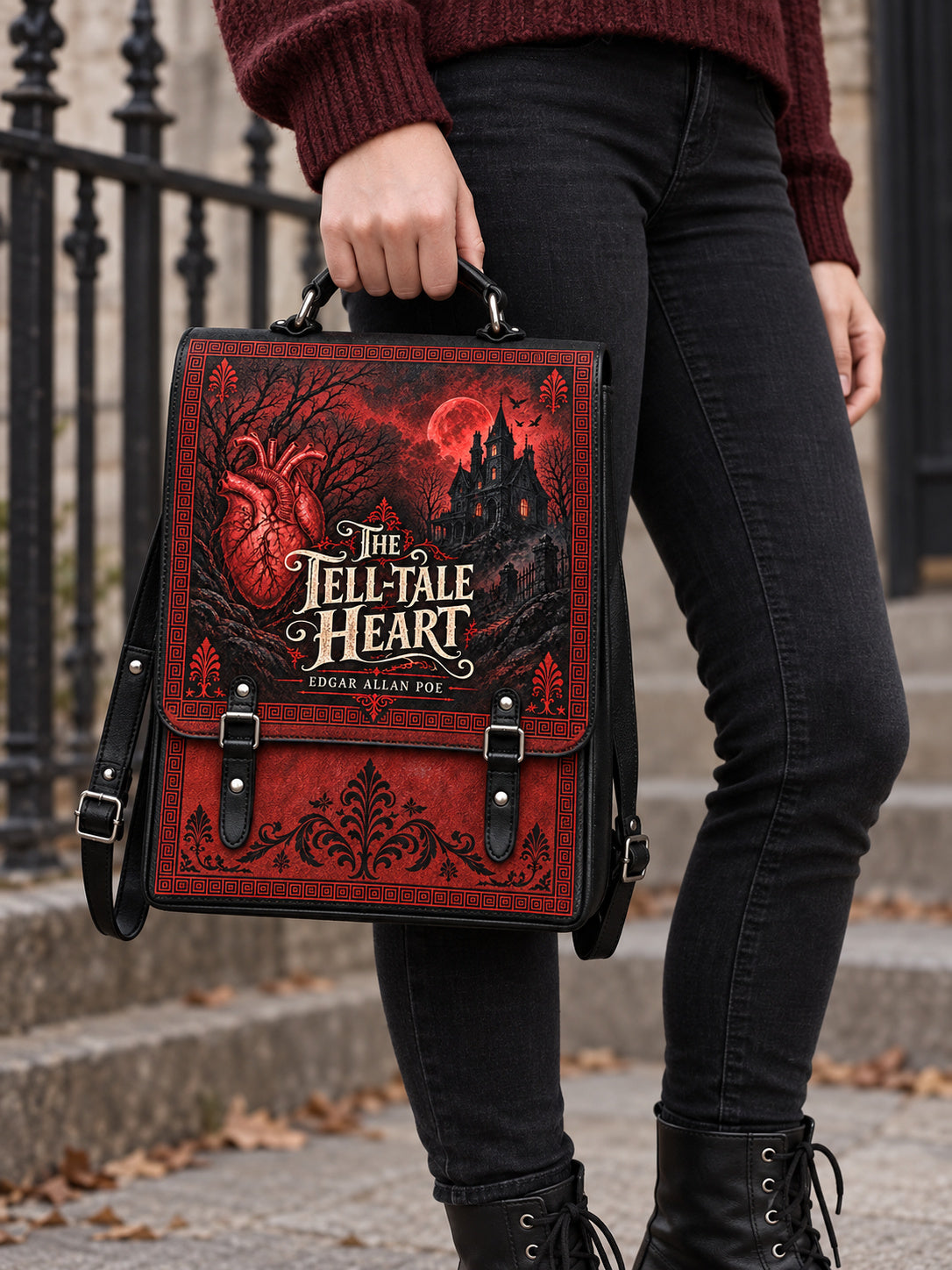 "The Tell-Tale Heart" Leather Backpack