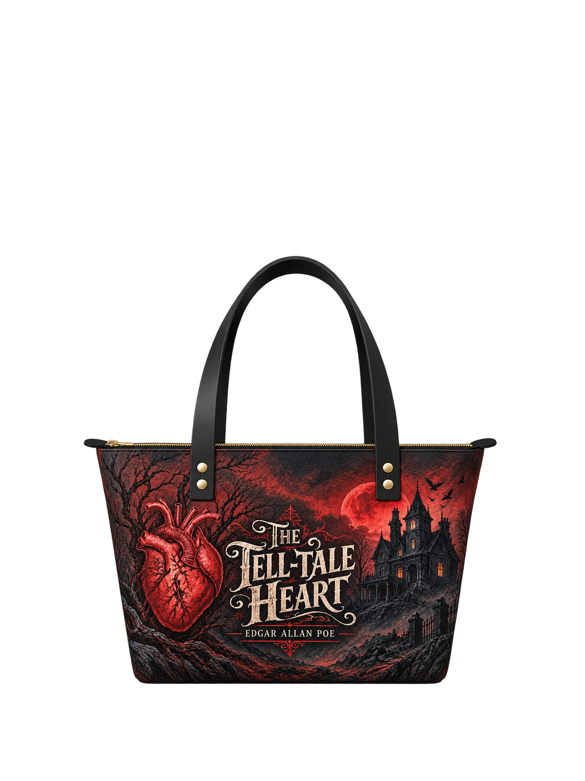 "The Tell-Tale Heart" Leather Tote Bag