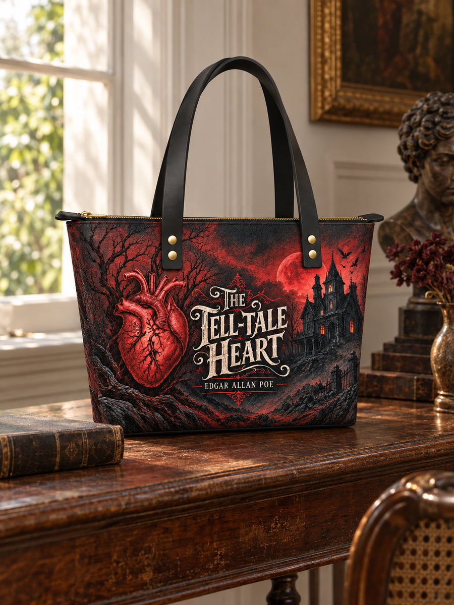 "The Tell-Tale Heart" Leather Tote Bag