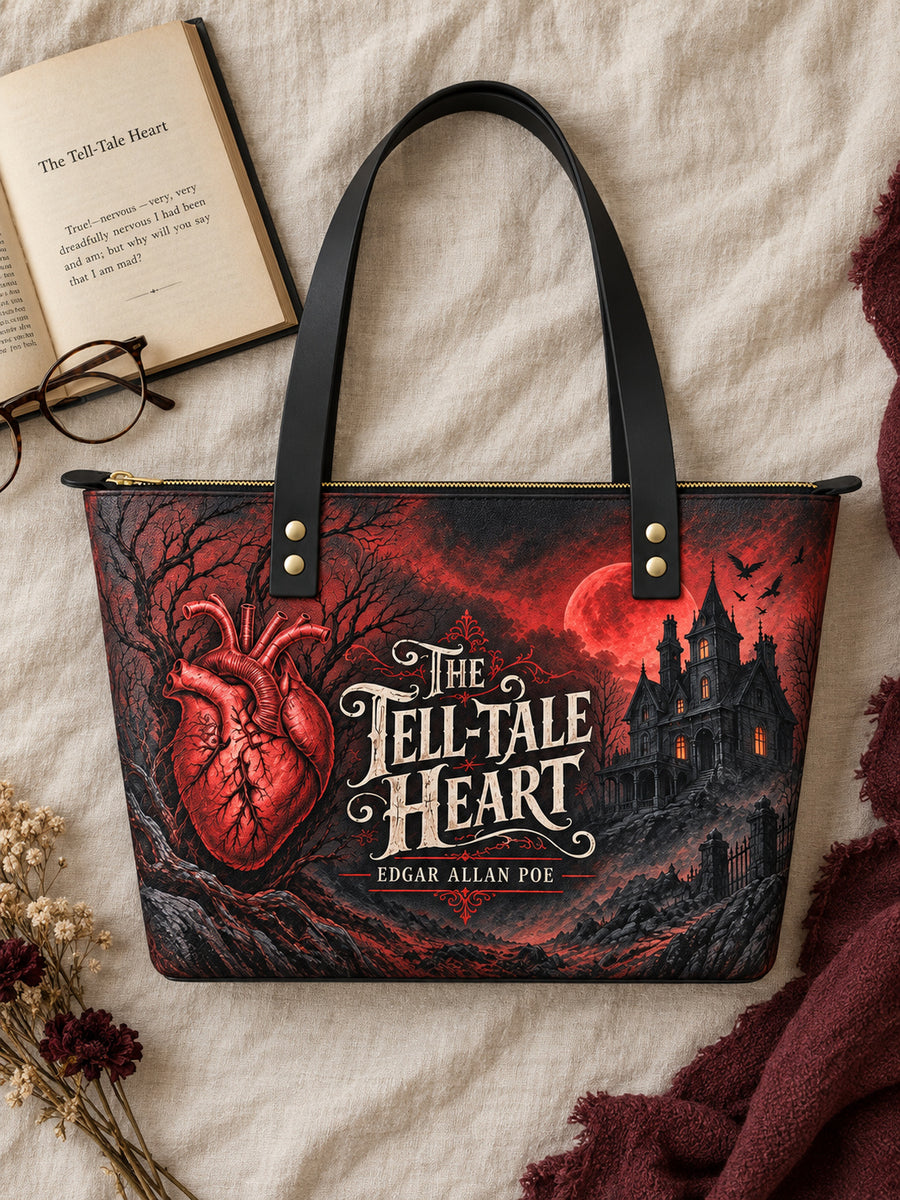 "The Tell-Tale Heart" Leather Tote Bag